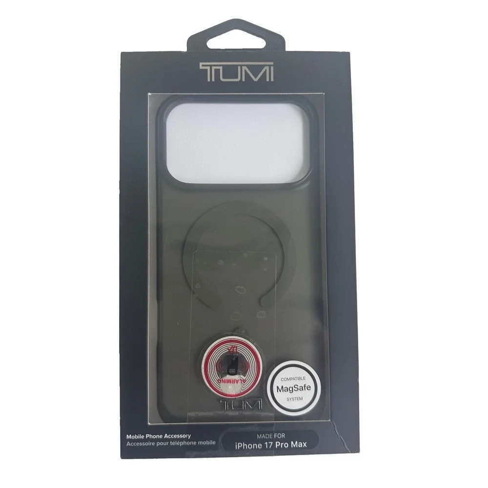 NEW NIB TUMI iPhone 17 PRO MAX CASE Mag Safe SNAP ON Texture FINISH BLACK